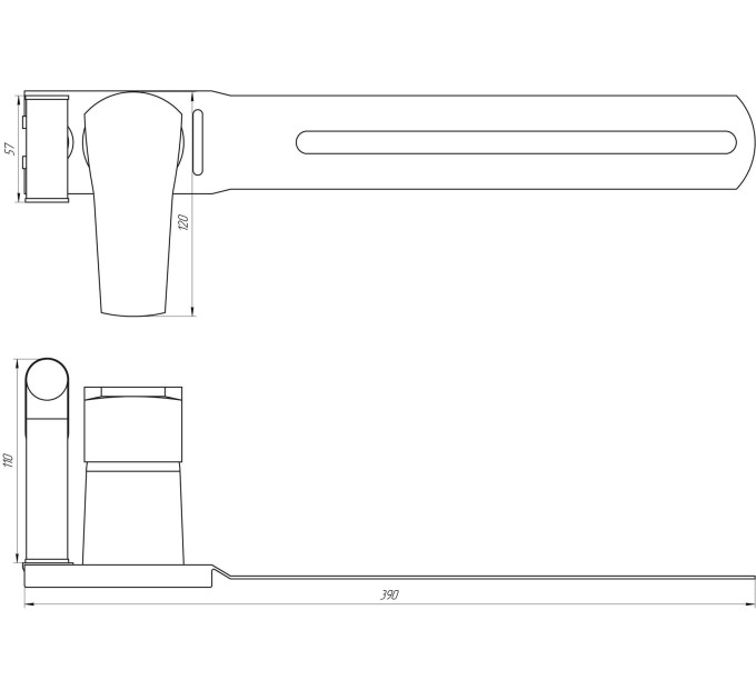 Змішувач для біде Globus Lux QUEENSLAND GLQU-0206