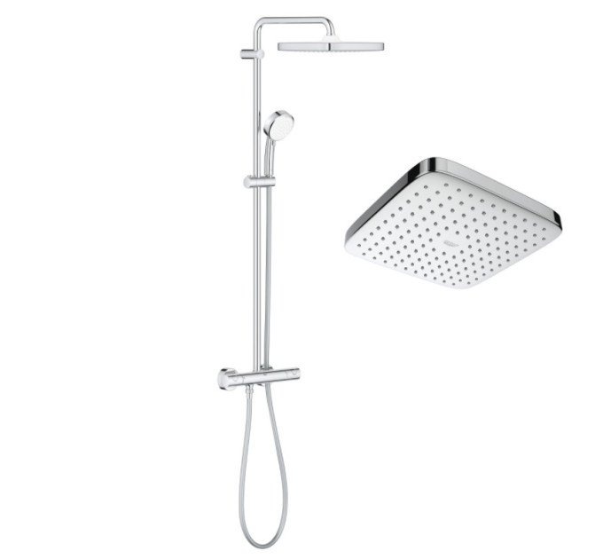 Душова система з термостатом Grohe Tempesta Cosmopolitan System 250 Cubе (26689000)