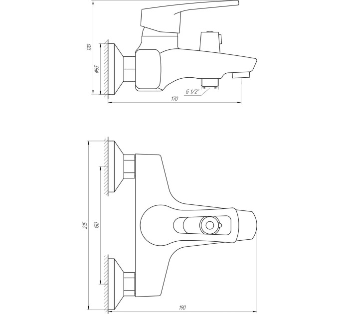 Змішувач для ванни DOMINO SIRIUS DSV-102NE