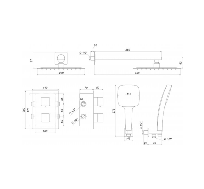 Душова система Globus Lux SMART GLM-405-TT