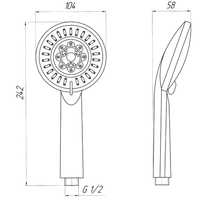 Душова лійка Globus Lux NSD-780-1-LUX