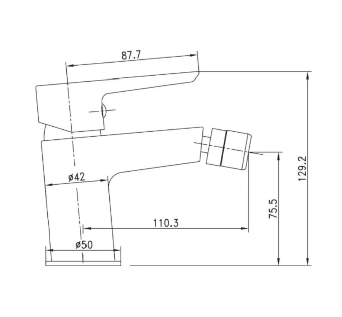 Змішувач для біде Imprese Breclav хром (40245)